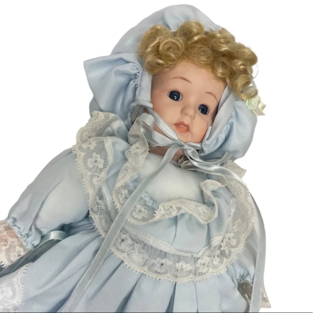 Vintage Baby Doll Sara Plantation Collection Porcelain Bisque Victorian Cottage